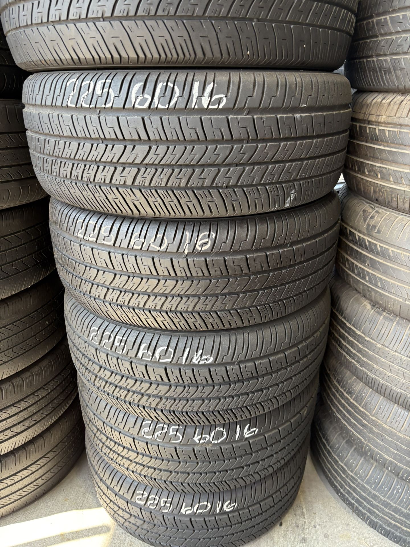225/60r16 Goodyear RSA Tires In Great Shape