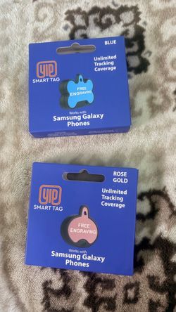 YIP Smart Pet Tracker Tags – 2 New/Sealed – Samsung Galaxy