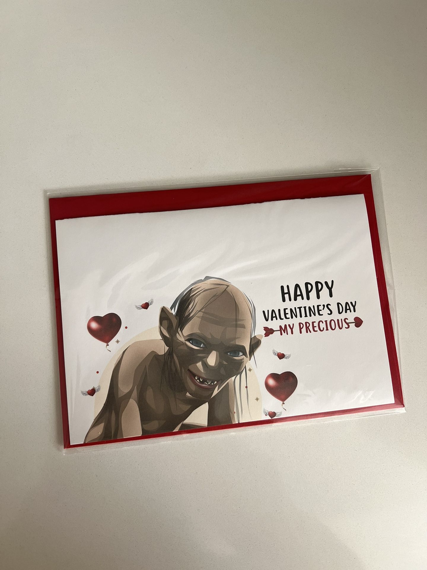 LOTR Gollum Valentine’s Day Card