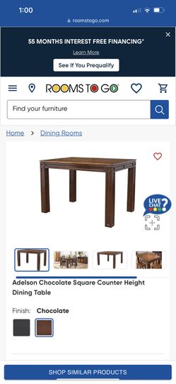 Adelson chocolate counter height stool sale