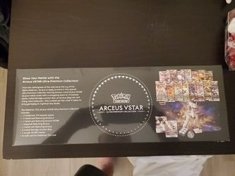 Pokemon TCG Arceus V + Arceus VSTAR Ultra-Premium Collection Metal Card  GameStop Exclusive 