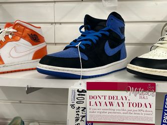 Nike shoes, blue and black