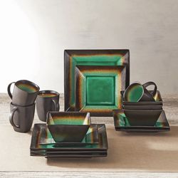 Better Homes & Gardens Jade Crackle Set Of Dinner 