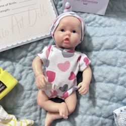 New Precious 6" Solid Silicone Baby With Extras !! 