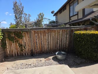 Wood fence panels