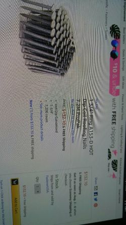 Galvanized nails 3 brand new boxes in a little bit