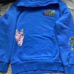 Lacoste Men's Relaxed-Fit Various Badges Fleece Hoodie featuring graphic patches