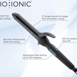 Bio Ionic Long Barrel Styler. 1.25” Pro Curling Iron