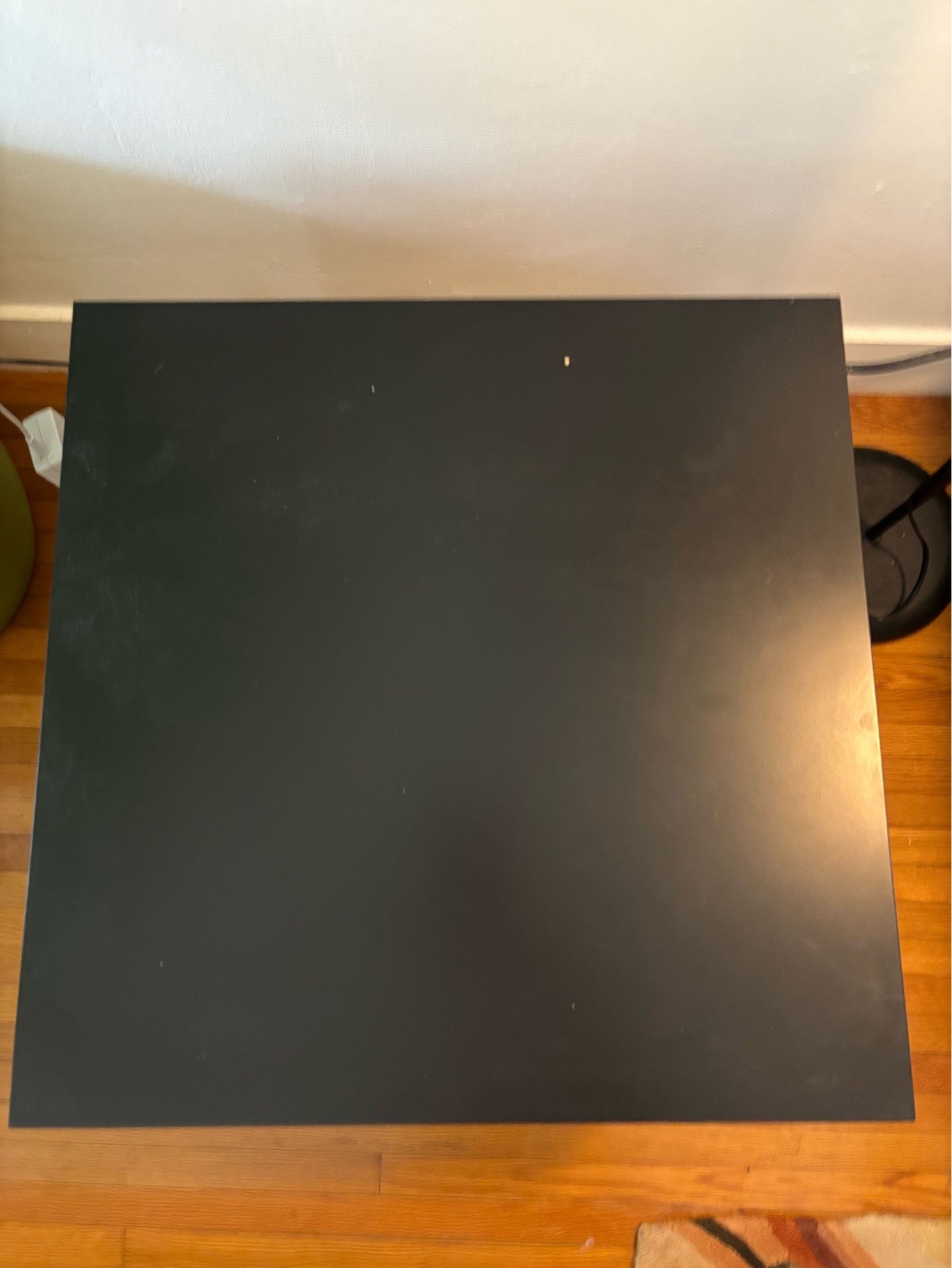 Black side table