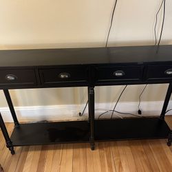  Black Console Table 