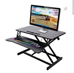 31.5” Adjustable Standing Desk Converter – Sit Stand Riser