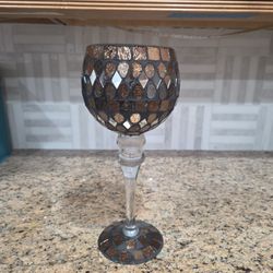 Glass Candle Holder