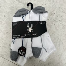 NWT Spyder men’s cushion low cut socks 10 pairs