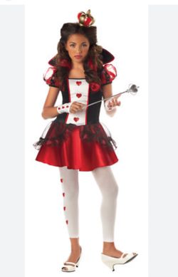 Queen Of Hearts, Kids, Halloween Costume Size 8 To 10 Years Old