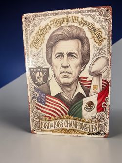 Raiders Metal Sign