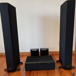 Definitive Technology Sound System/Towers, Center , Sorround Speakers, Quality Cables