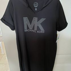 NEW!  Michael Kors Hooded Long Top