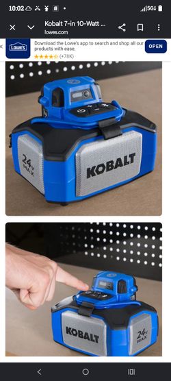 Kobalt 24V Max Bluetooth Job Site Speaker