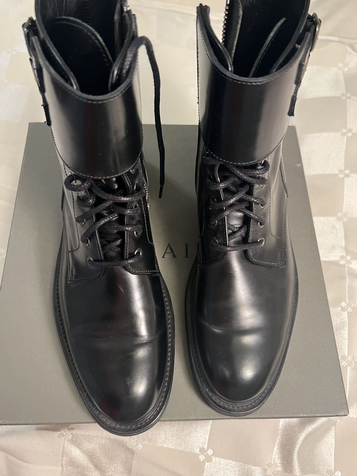 All SAINTS black Combat Boots 