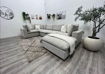 BRAND NEW LIGHT GREY MODULAR SECTIONAL CLOUD SAME DAY DELIVERY