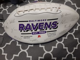 Baltimore ravens signed football