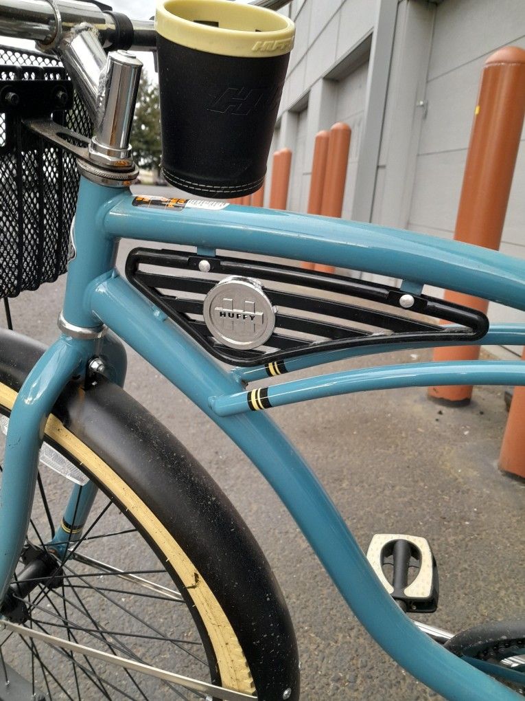 Men's  Beach Cruiser Single Speed With  Built-in Back Rack