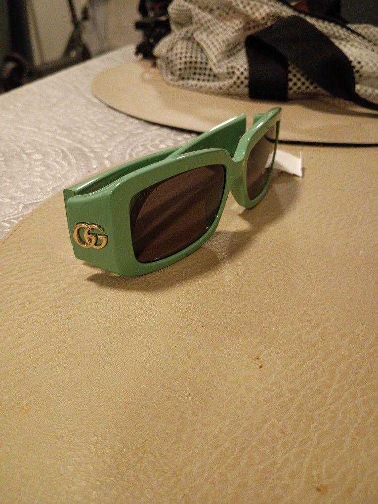Green Gucci Glasses (NEW with TAGS)