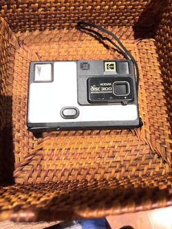 vintage Kodak Disc 3100 point-and-shoot film camera. Retro 1980’s