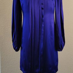 INC International Concepts Long Sleeve Royal Purple Dress Size 2