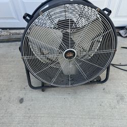 26” Drum Fan with Wheels,
