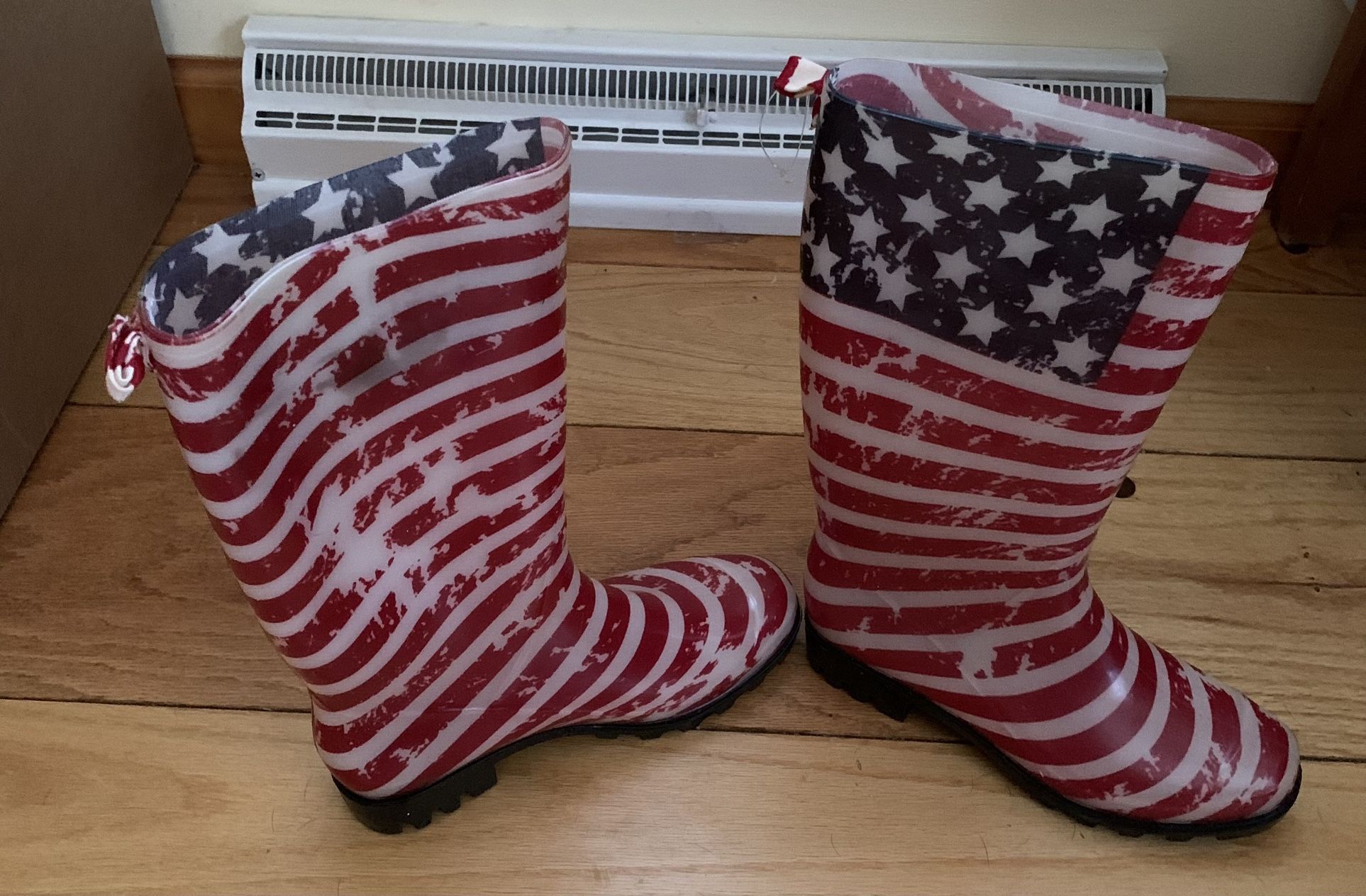 Patriotic Flag Rain Boots 6