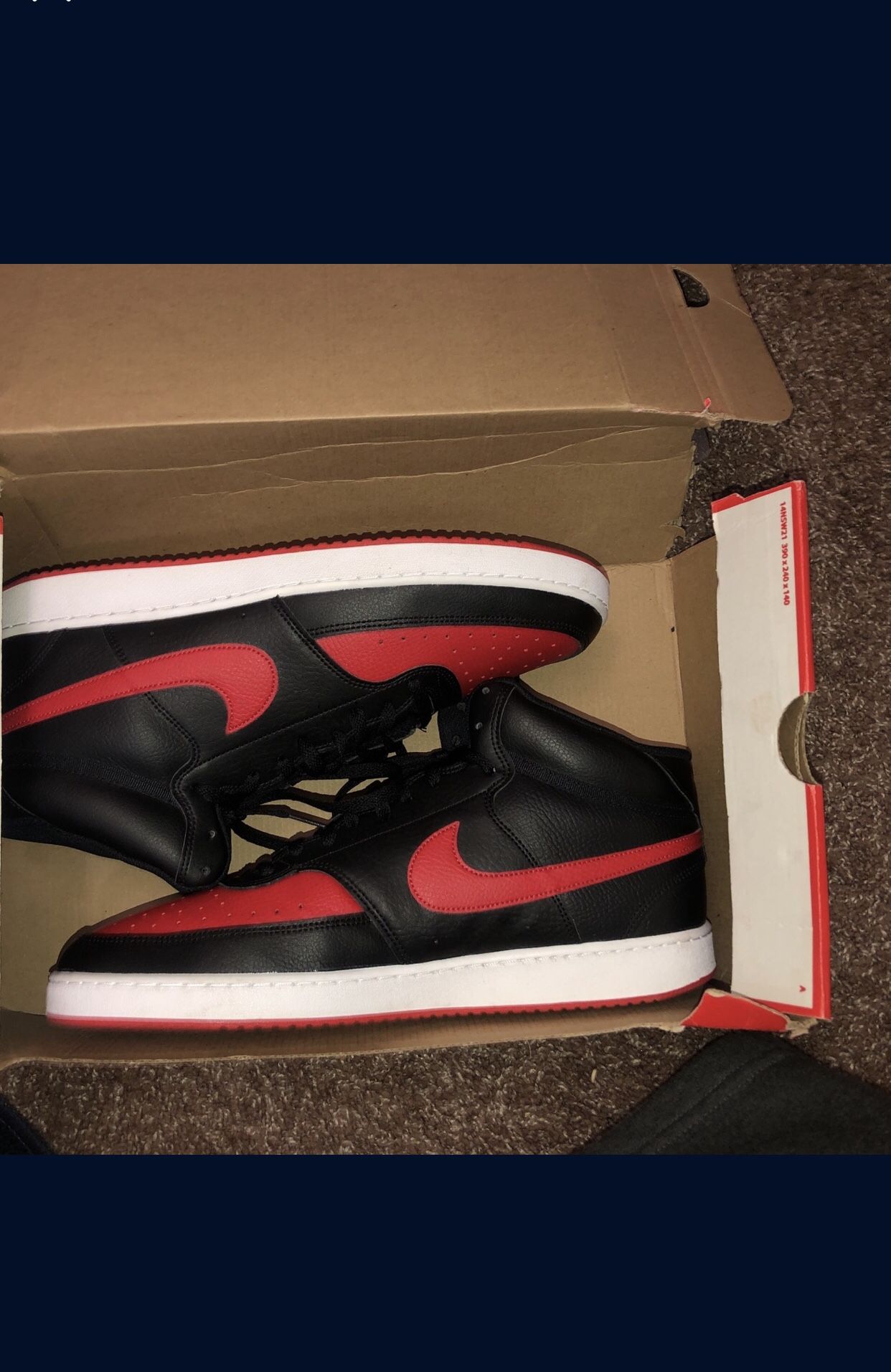 NIKE COURT VISION MID Size 14 In Men