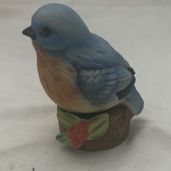 Vintage Ceramic Baby Bluebird Figurine Granny Core Country Cottage