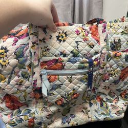 Vera Bradley Women's Recycled Cotton Pleated Multi-Strap Satchel