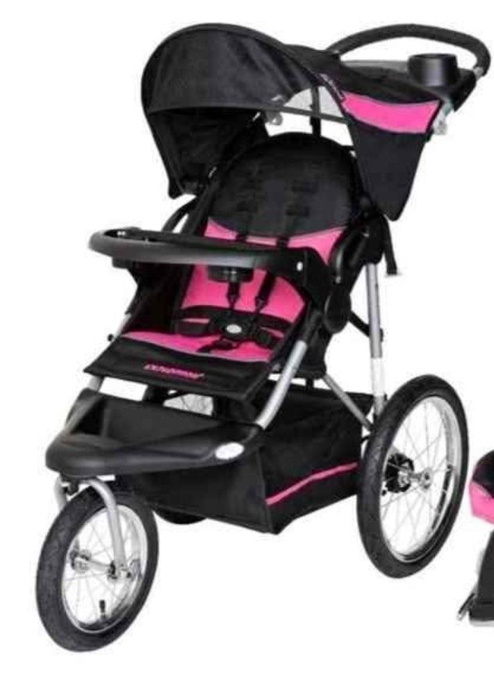 Pink Running Stroller 