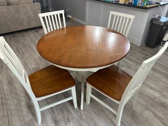 Wooden Table with 4 chairs