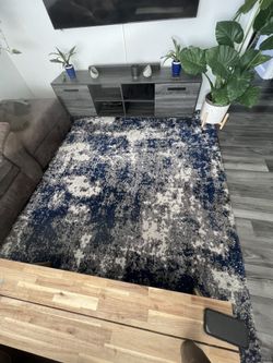 Shaggy Rug, TV Stand, Chairs
