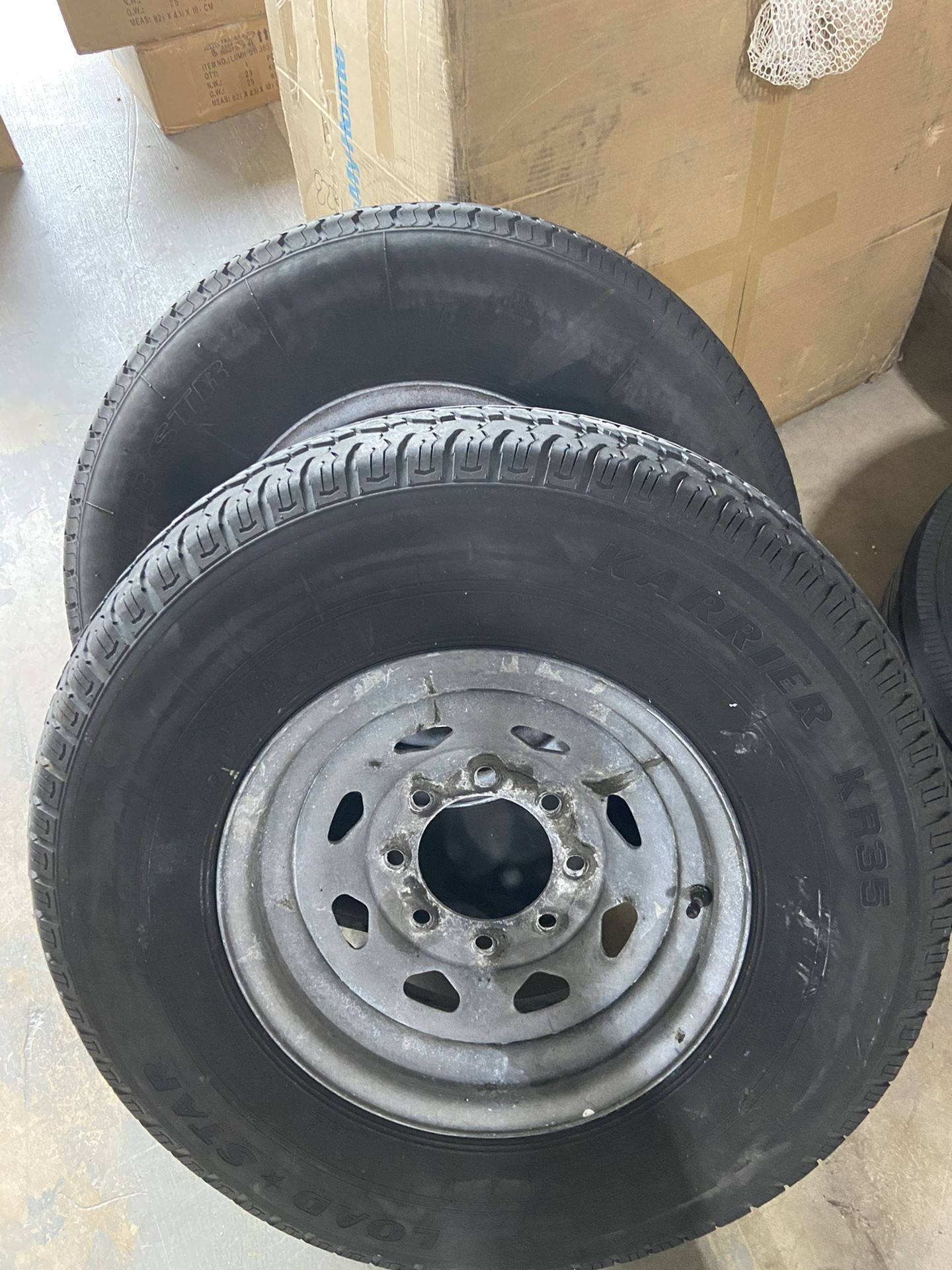 Boat trailer tire tires for sale with rims 8 lug 235/80 R 16