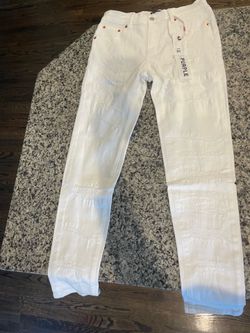 Purple jeans