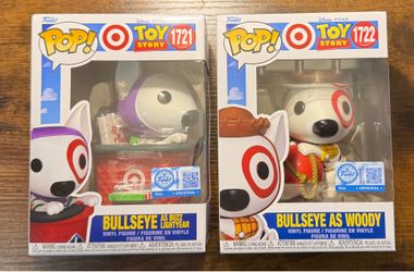 Funko Pop Target Exclusive Bullseye as Woody & Buzz Lightyear Set Toy Story