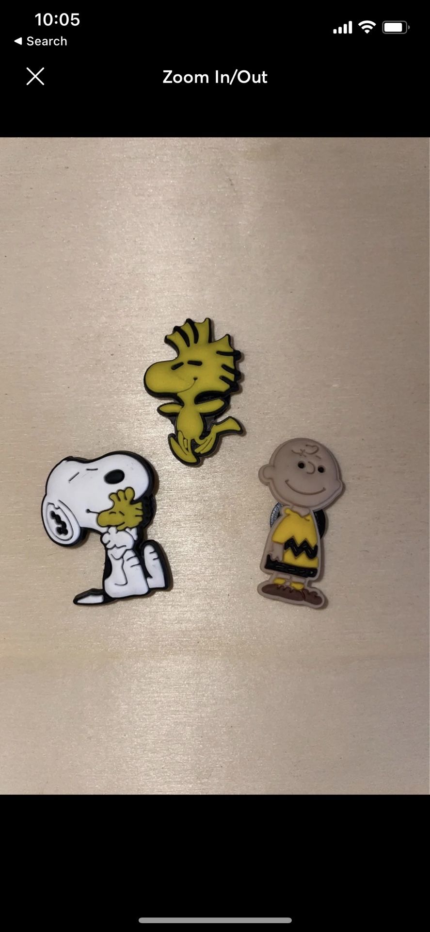 Peanuts snoopy Woodstock Charlie Brown Croc Charms Jibbitz Set