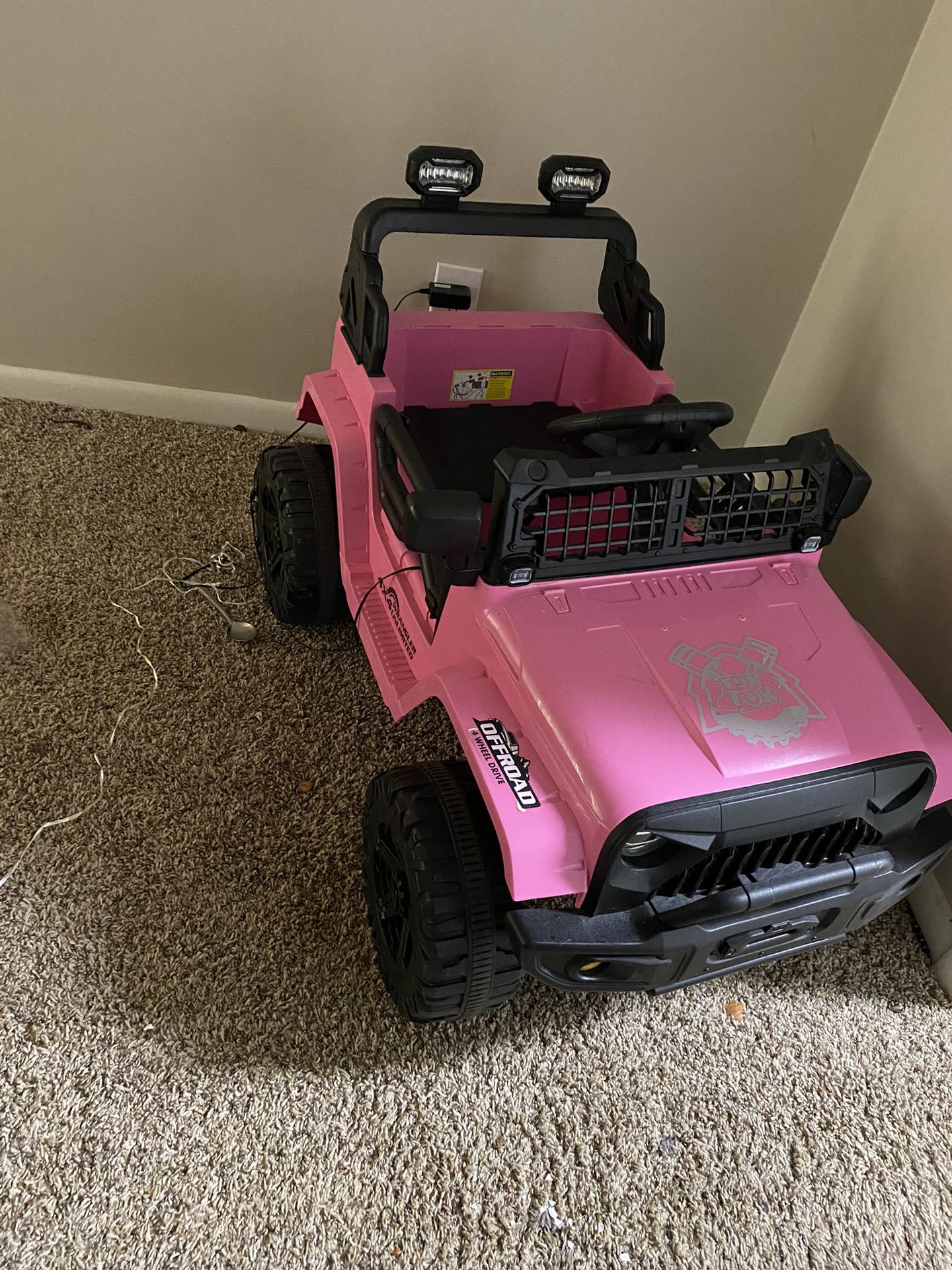 Girls Pink Jeep 