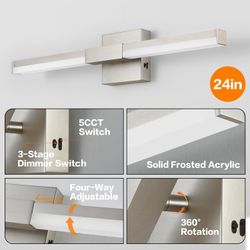 Bar light brushed Nickel,