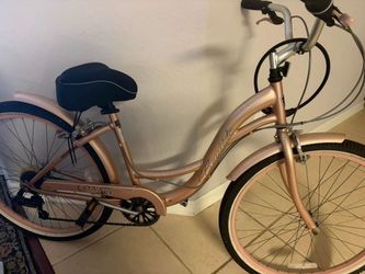 Women’s golden rose bike