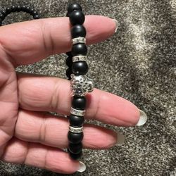 Black Beaded Bracelets 
