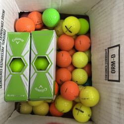 60 Color Golf Balls 