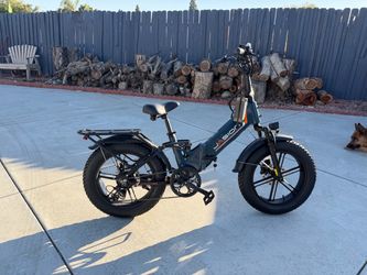 Jasion X-Hunter ST Electric Bike with Rear Basket, 750W Foldable Ebike