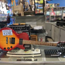 Guitar and amp kit Les Paul Special Amp / Acoustic G10 Amp and guitar wire pick up only 