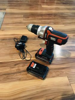 Black & Decker Drill(2 Batteries)