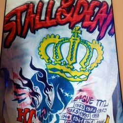 STALL & DEAN X 8TH DISTKT  DENIM JACKET MEDIUM